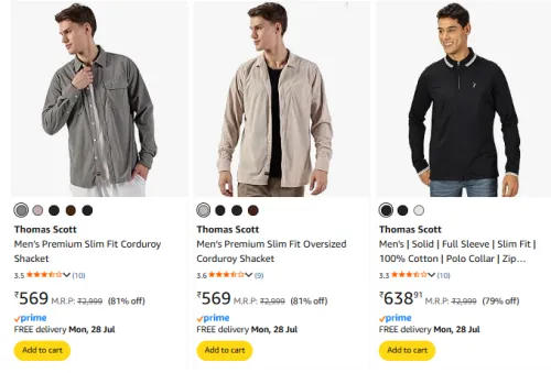 Image of Thomas Scott Clothes For Men Minimum 80% Discount