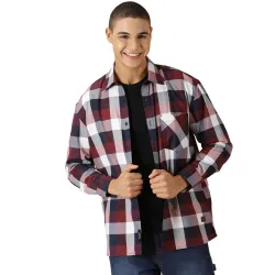 Thomas Scott Mens Classic Tartan Checkered Shacket