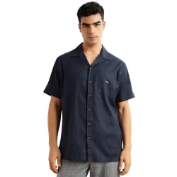 Thomas Scott Men's | Oversized Fit | Short Sleeves | Cuban Collar | Graphic Checks | 100% Cotton | Casual | Shirt