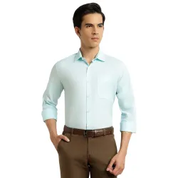 Thomas Scott Mens Regular Fit Formal Shirt | 100% Cotton Long Sleeve