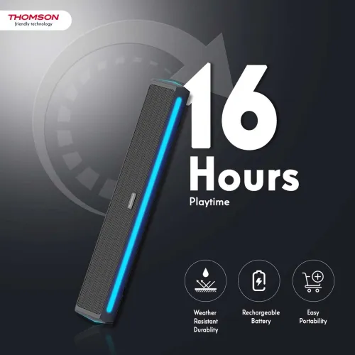 Image of Thomson AlphaBeat25 | 2000 mAh Battery Bluetooth Soundbar