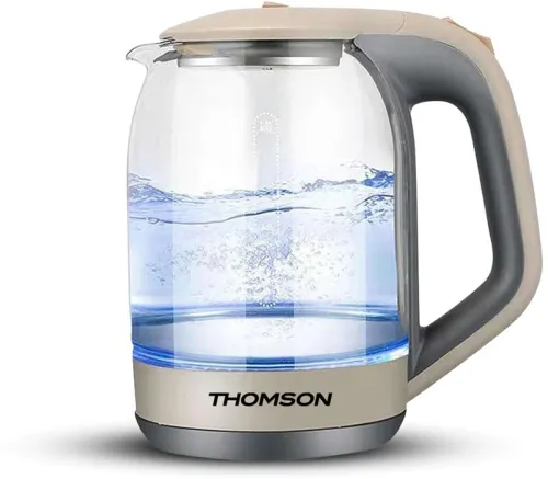 Image of Thomson Crystal Boil Electric Kettle (1.8 L, Beige & Grey)