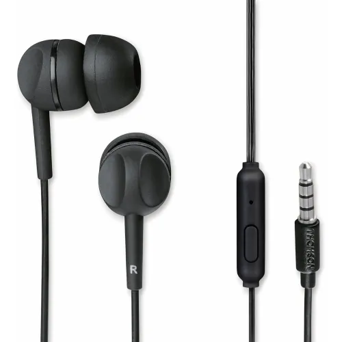 Image of Thomson Wired Earphones, in-Ear with omnidirectional Microphone, Silicone Ear Pads, Noise Cancellation, Stereo Earphones