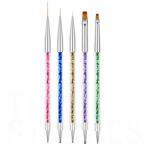 Image of THR3E STROKES Double-Ended Acrylic Nail Brushes