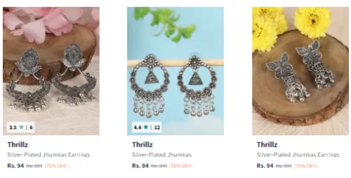 Image of Thrillz Earrings Starting @ ₹94