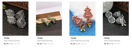 Image of Thrillz Earrings starting at ₹94
