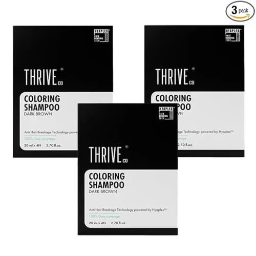 Image of ThriveCo Coloring Shampoo with Hyaplex™ | Dark Brown 