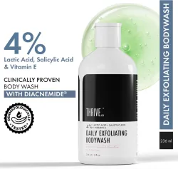 ThriveCo Daily Exfoliating Bodywash with 4% Lactic & Salicylic Acid |