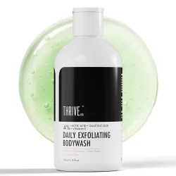 Thriveco Exfoliating Body Wash 236ml Prevents Body Acne, Tan & Dead Skin Removal 