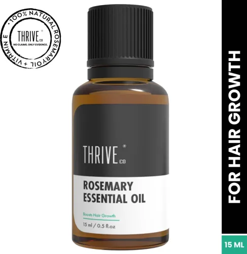 Image of ThriveCo Rosemary Essential Oil for Hair Growth | With 100% Pure Rosemary Oil & Vitamin E  (15 ml)