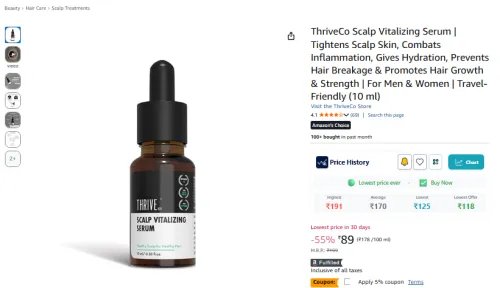 Image of ThriveCo Scalp Vitalizing Serum -10ml