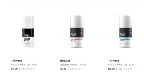 Image of Thriveco Underarm roll Flat ₹99