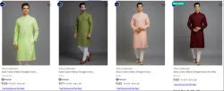 Tibra Men’s Straight Kurta at minimum 83% Discount