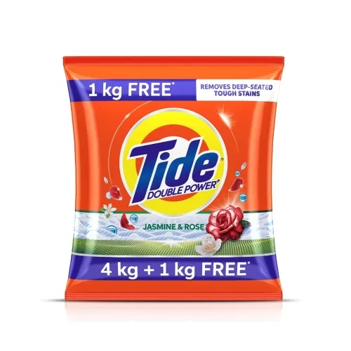 Image of Tide Plus Detergent Washing Powder - 4kg+1kg free | Jasmine & Rose Fragrance | 