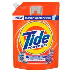 Tide Power Gel Liquid Detergent for Top Load & Front Load - 1kg | 2x Deep Clean Power | Removes Stains & Dirt | Freshness Boost | Fresh Fragrance