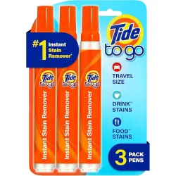 Tide To Go Instant Stain Remover Liquid Pen, 3 Count, Fresh