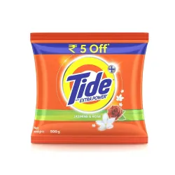 Tide Plus Jasmine & Rose Detergent Powder, 500g
