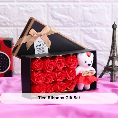 Image of TIED RIBBONS Artificial Flower Gift Set
