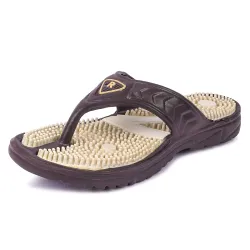 TieFit Men's Accupressure Non-Slip Slipper Flip & Flop