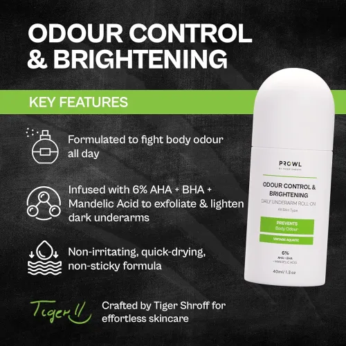 Image of Tiger Shroff AHA BHA Underarm Roll-On, 40ml