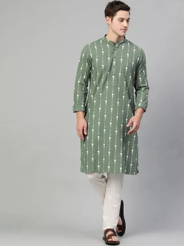Image of TIGERSNAKE Men’s Printed Kurta