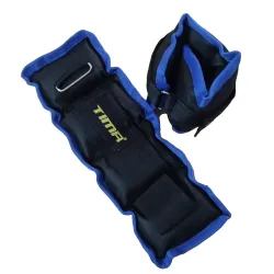Tima Fully Adjustable Ankle Wrist Arm Leg Weights (1 Kg Pair)