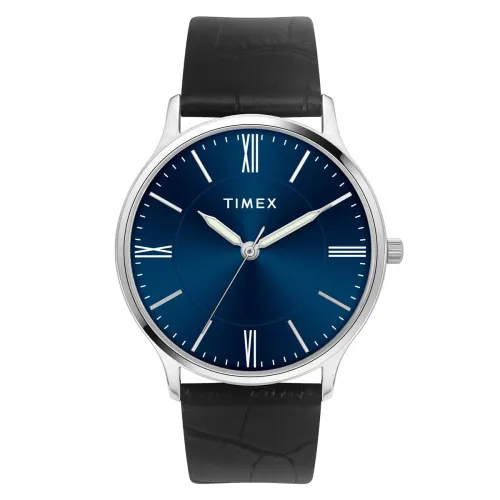 Image of TIMEX 3 Hands Men Analog Blue Dial Coloured Quartz Watch