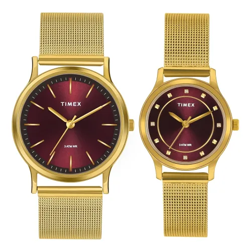 Image of TIMEX Analog Watch for Pair Couple's Wrist Watches