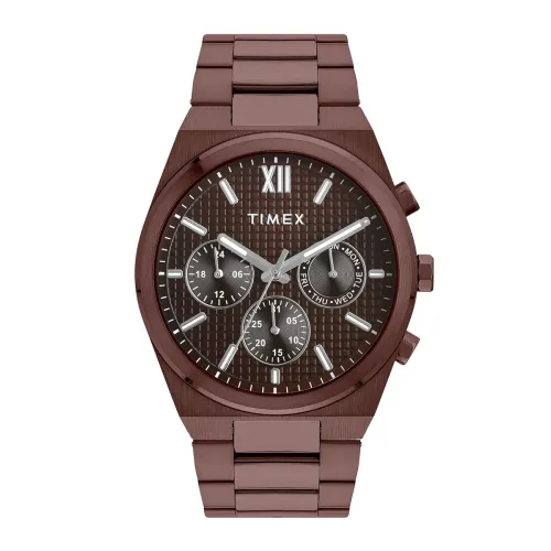 Image of TIMEX Analog Watch for Men Available in Multicolor Dial & Silver Stainless Steel