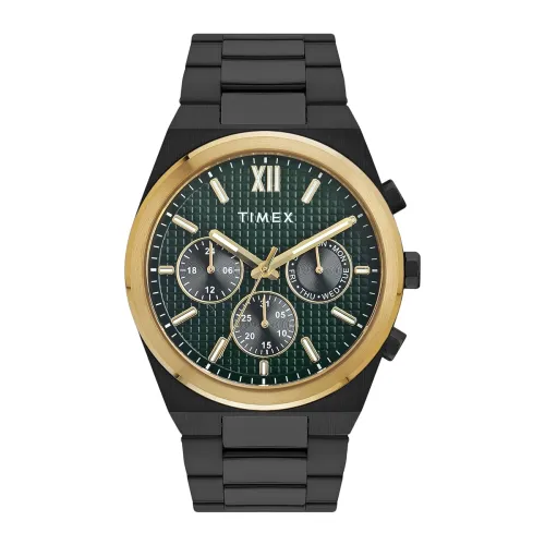 Image of TIMEX Analog Watch for Men Multicolor Dial & Silver Stainless Steel Bracelet Band