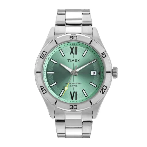 Image of TIMEX Analog Watch for Men Available in Multicolor Dial & Silver Stainless Steel Bracelet Band - Water Resistant Wrist W