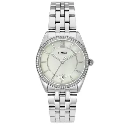 TIMEX Analog Watch for Woman with Round Dial & Water Resistant Womens Wrist