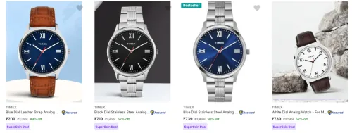 Image of Timex Analog Watch Minimum 50% Discount