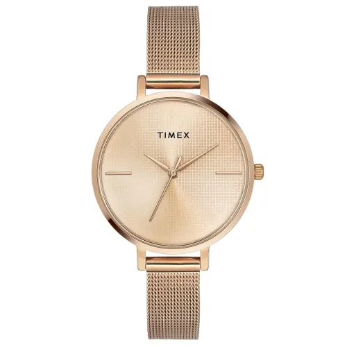 Image of TIMEX Analog Watch for Women with Rose Gold Round Dial