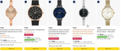 Image of TIMEX at minimum 60% Discount