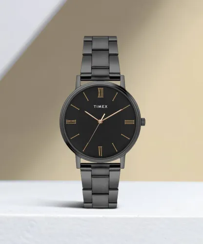 Image of TIMEX  Black Dial Analog Watch - For Men
