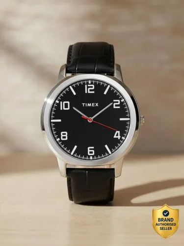 Image of TIMEX Black Dial Analog Watch - For Men TW0TG8203