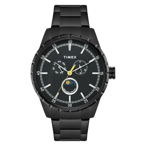 Image of TIMEX Black Round Dial Analog Men's Watch - TWEG28504