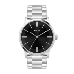 TIMEX Black Dial Silver Men’s Analog Watch