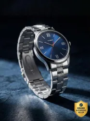 TIMEX Blue Dial Stainless Steel Analog Watch