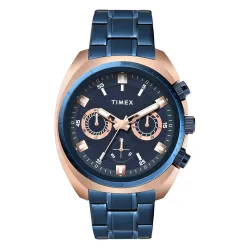 TIMEX Blue Round Dial Analog Mens Watch 