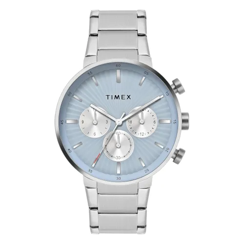 Image of TIMEX Blue Round Dial Analog Men's Watch - TWEG28400