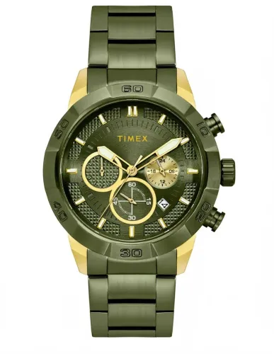 Image of TIMEX  Chronograph Green Dial Analog Watch - For Men 