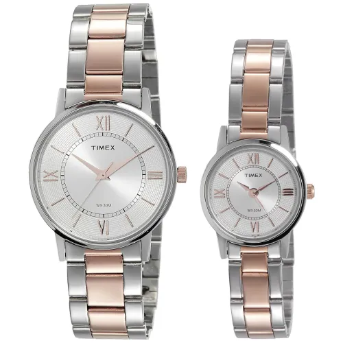 Image of TIMEX Classics Analog Couple Watches Set,