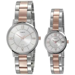 TIMEX Classics Analog Couple Watches Set,