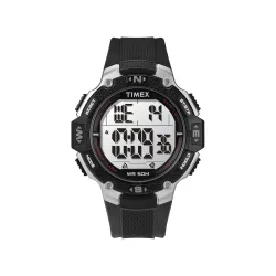 TIMEX DGTL Digital Watch for man with Green Round Dial & Black Resin Bracelet Band Water Resistant Men's Wrist Watches - TW5M41200JQ