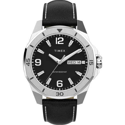 Image of TIMEX Essex Round 46mm Black Dial Analog Men Watch - TW2W79800UJ