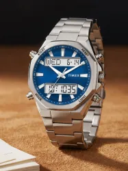 Timex Men Analog -Digital Blue Dial Watch -TWEG386SMU01T