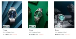 Timex Men Analogue Watch Minimum 50% Discount