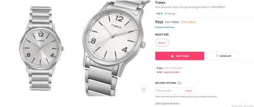 Image of Timex Men Analogue Watch TW00ZR583